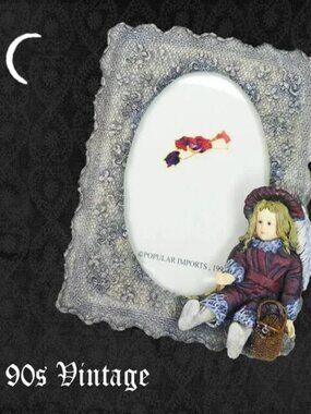 Antique Style Doll Frame, 90s Victorian Revival Reproduction - New in Box